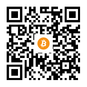 bitcoin:1AWnZQW5uKkKwGoDSvPSBGG6r7iF3LSbkH black Bitcoin QR code