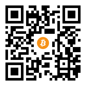 bitcoin:1AX3ZSPczVUtTFT1KZiuVjM3LUMDTJknyK black Bitcoin QR code