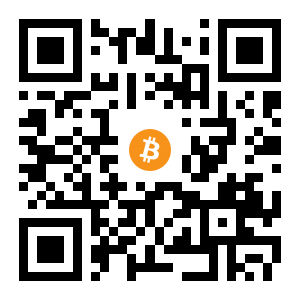 bitcoin:1AX59rnqEFEgQWSEcHgK1eG3JFwy1se5bP black Bitcoin QR code