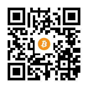 bitcoin:1AXD9DnbEU3AyrTW4x6W5EAoa2MYfGiCqf black Bitcoin QR code