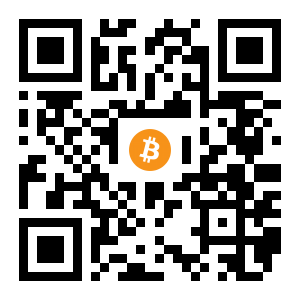 bitcoin:1AXPYjcxikreHHUZ8r67cU2jzfJejSdAy6 black Bitcoin QR code