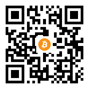 bitcoin:1AYAMpyZSaMJdgbxmYJvJhmb7faEQbVRLa black Bitcoin QR code