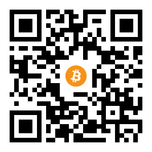 bitcoin:1AYRebA4MjeNdakKrThR7XCQQEg1jnMTeB black Bitcoin QR code