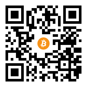 bitcoin:1AYS69rLQS5bEH83LcNMHNnyK9gTzC5AHw black Bitcoin QR code