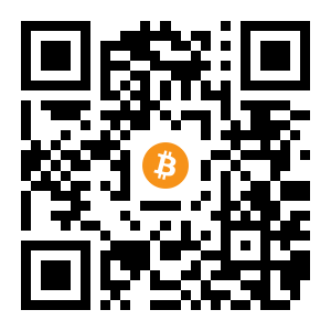 bitcoin:1AZER3s6sGTdVDRnHRGFxfizXToL691uFM black Bitcoin QR code