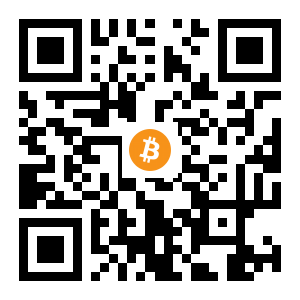 bitcoin:1AZGmUJroSJC8sFM2eEhjHqpqQJTHeXJAA black Bitcoin QR code