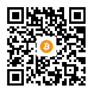 bitcoin:1AZHVc7DFHx1fGKyCkXaDJZKLm2eeKYZ4d black Bitcoin QR code