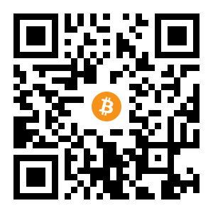 bitcoin:1AZQzMCno8D8eyPkP4d23TzAQgG21gV8G8 black Bitcoin QR code