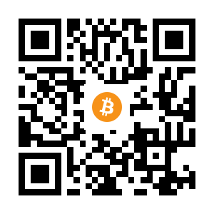 bitcoin:1AaJfJbaoP553HGpmXvqYwZ9a9q8SE9NgX black Bitcoin QR code