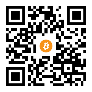 bitcoin:1AaeQjGHCgCHCK6c7T3tgGhrEDb3MAvAgH black Bitcoin QR code