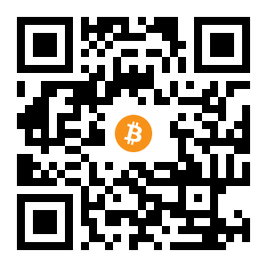bitcoin:1AdreDG15KKQs93RFKt7JY6hFsGnTXRxuW black Bitcoin QR code