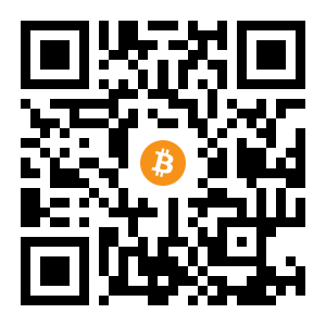 bitcoin:1AevBdb7Kns5e627xo8cFNusszBpFD8xo1 black Bitcoin QR code