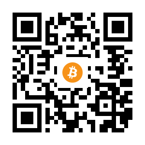 bitcoin:1AfDUAfzTaXANJ1ssfpqyXB9VCkSSFg13V black Bitcoin QR code