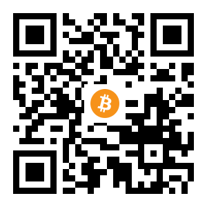 bitcoin:1AgPenRWh3zHPmJpWdEhtrM7tKrDJ6d3q8 black Bitcoin QR code
