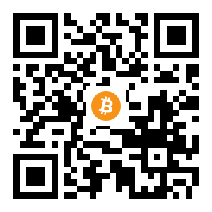 bitcoin:1AgcoYwr3D9eFecUomKy4J1ayMH3tf8DjR black Bitcoin QR code