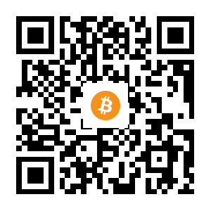 bitcoin:1AgwHsA1fiq4pPNi6rjWHDEZo7zZ6PDYDH black Bitcoin QR code