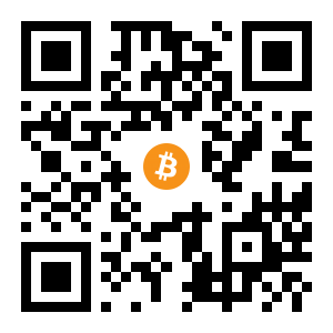 bitcoin:1AgwsMYHkpm1narjH2GG1RwyvVnfM12VDg black Bitcoin QR code