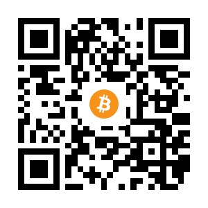 bitcoin:1AgxD1g7shuSNAQfN62L5jyrxSEoR331Ly black Bitcoin QR code