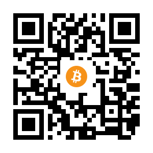 bitcoin:1AgxDGti25VhwiDoFw5Lr5oAct5ykxJcxm black Bitcoin QR code