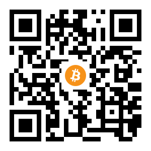 bitcoin:1Agxk4X3SiSa2KtvxMPR6y2jcDFiakrNec black Bitcoin QR code