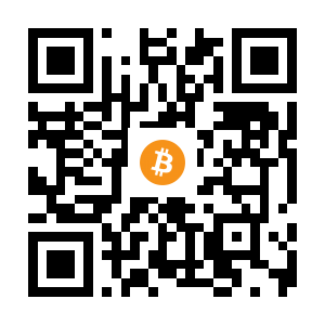 bitcoin:1AgxsvwEYzAsh2aWyNBHiCgXR1kT8ungkM black Bitcoin QR code