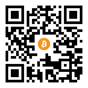 bitcoin:1AgzS9YXapkcstG7CrEJz8SToAiANaufXd black Bitcoin QR code
