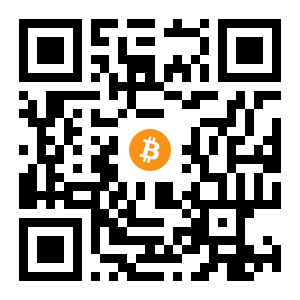 bitcoin:1AgzeZVMFeBUwg3QgY6fGDTFTbJ7gN3G52 black Bitcoin QR code
