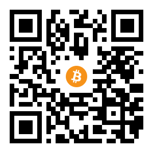 bitcoin:1AhWN26vMunshm4aUfnLA7i1afV1yEp6Vn black Bitcoin QR code