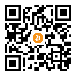 bitcoin:1AhZLezAkMt6vhPRAc2zgyYa4XzW6QWuQg black Bitcoin QR code
