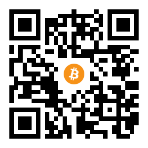 bitcoin:1AiGdQtP1orLk73cJrKvJmWn3ccW7EufyL black Bitcoin QR code