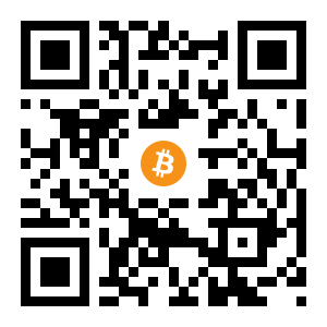 bitcoin:1AiqTTQM8aazVQx9nVbatE8py1cuoxQrEY black Bitcoin QR code