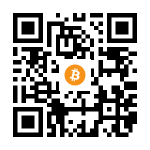 bitcoin:1AjAmmPSW7KTPLdVaa7ST7oywypctoZo2F black Bitcoin QR code