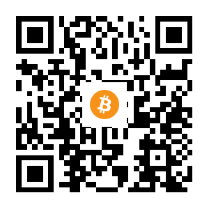 bitcoin:1AjSWYJrgL51hPJmusFrWhvG5bJxJsCWbq black Bitcoin QR code