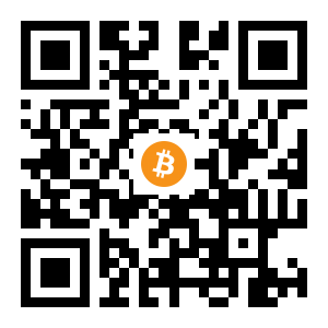 bitcoin:1AjnUw1xzRwAxaUaeWoq8dTH197ZjyLnXQ black Bitcoin QR code