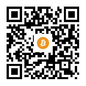 bitcoin:1AjzCtRFhtaSaax1RXsE7yJBC8MZfdjf88 black Bitcoin QR code
