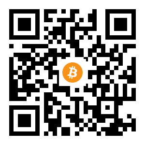 bitcoin:1AkyyV2X29axyZ5ndusyi19gDj6EQYYQR2 black Bitcoin QR code