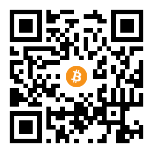 bitcoin:1Am6FnFiG9e6BukSMcubUMq5a8MwwudJwc black Bitcoin QR code