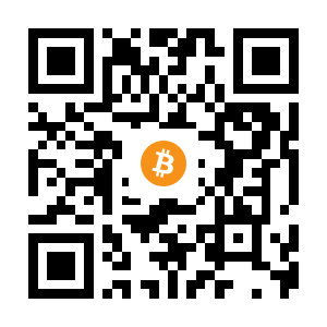 bitcoin:1AmL7pU8eMLo5GN5Qv6FWmYAurtiG4VPUV black Bitcoin QR code