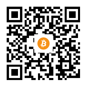 bitcoin:1AnM6EMkbzB76KRJH6swca69krkfAQT26m black Bitcoin QR code