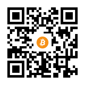bitcoin:1Ao4YN4iUCEPL4Nq8BuoWTwmXgJTvd5Apa black Bitcoin QR code