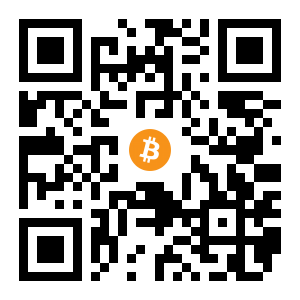 bitcoin:1Aq9t9BFKPZbH3FDa5Hi6aiT1EwYPZjq7f black Bitcoin QR code