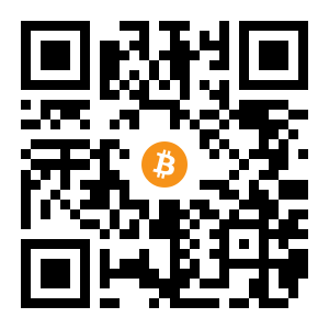 bitcoin:1ArAmLLVNRX36wPuF72wy1DDF8GTPJaXmx black Bitcoin QR code