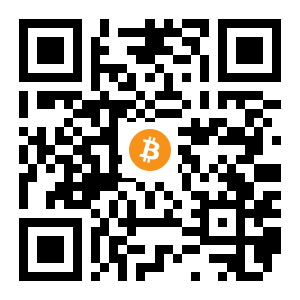 bitcoin:1ArZGb5V24gAgN51FeQknobi6kNyGx739r black Bitcoin QR code
