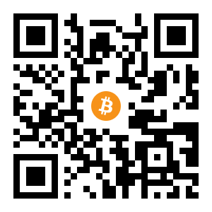 bitcoin:1ArsdztqRyErQksALcBqRM5ZZzg3aMjuCA black Bitcoin QR code
