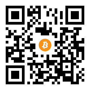 bitcoin:1AsYsDkUF36f4Twep9tJhP5GWscvrpzEWm black Bitcoin QR code