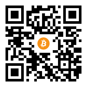 bitcoin:1AsgPtK6qG5M8bHxcgeVzot12gfKnUnPW9 black Bitcoin QR code
