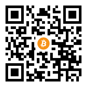 bitcoin:1At152335Cs18bH5tenrXitNSSk67AvwZ5 black Bitcoin QR code
