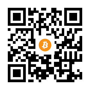 bitcoin:1AtNpsFzm9gzGvb1jEbCXmB6NkS8fJ46cL black Bitcoin QR code