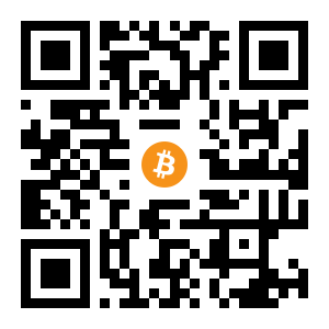 bitcoin:1Au1PEH71fsKfhgHSGN77CmH9tVmURriAY black Bitcoin QR code