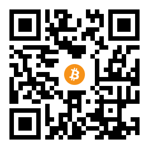 bitcoin:1Au1fALPbBY4qA1YRPUC9GBKm8gAZJ1CCN black Bitcoin QR code
